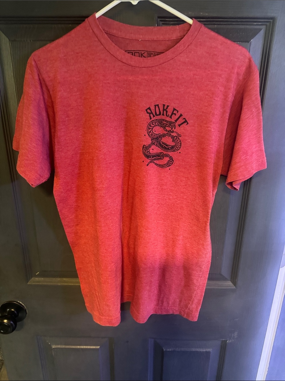 Red Short Sleeve Logo Tee